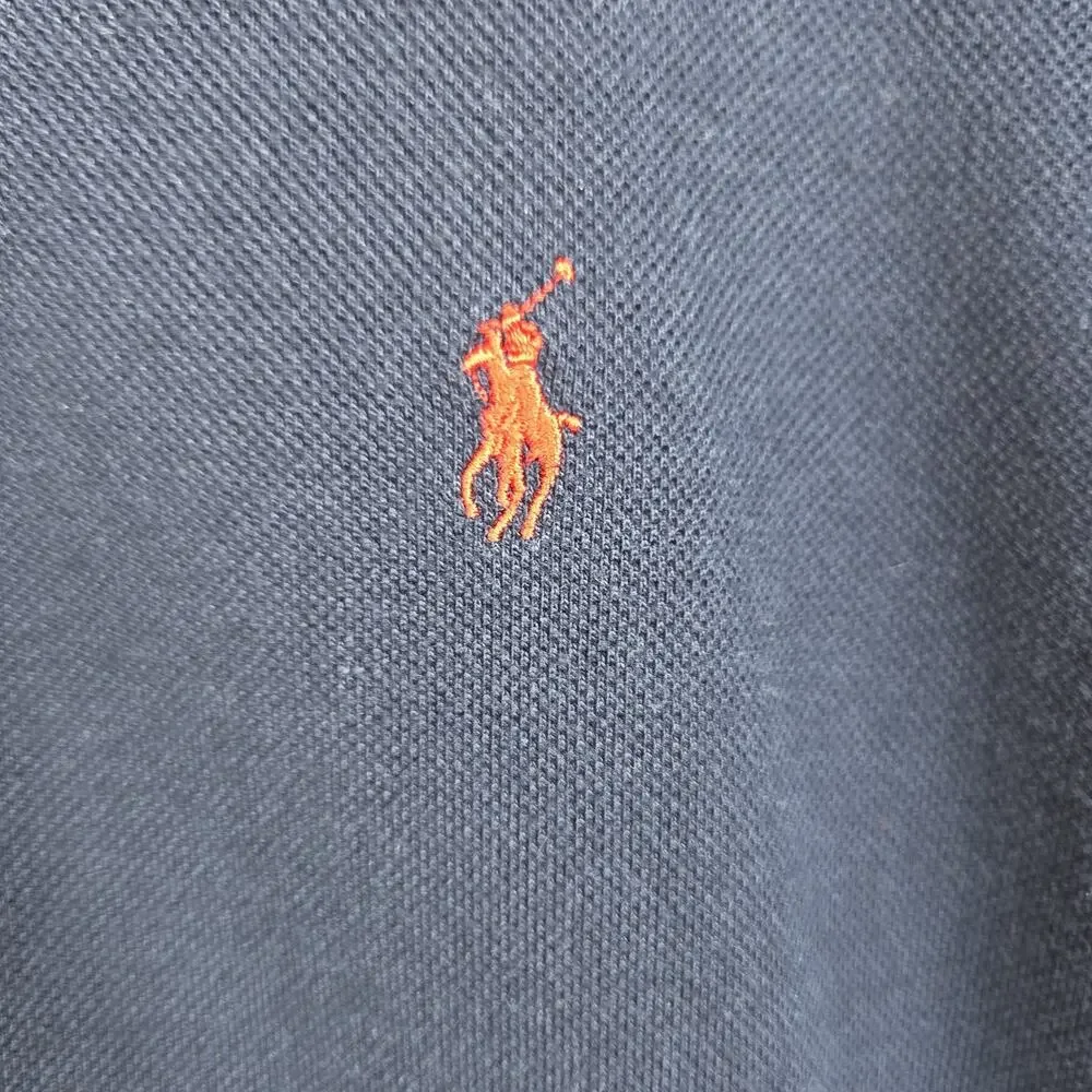 Vtg Polo Ralph Lauren Polo Shirt Mens XL Longsleeve Red Pony Collar 100% Cotton